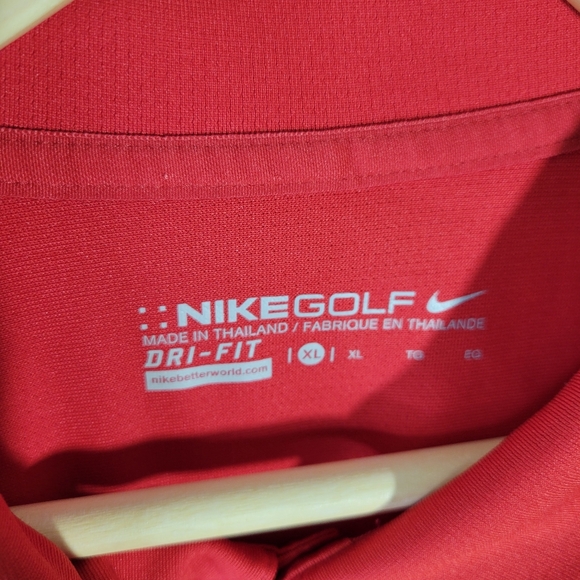 Nike Golf Dri-Fit Polo KC Chiefs/Community America Credit Union Size XL Red - Picture 4 of 6